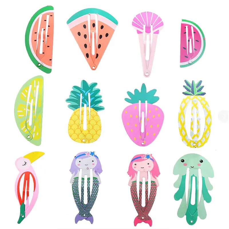 24pcs Girls Hair Clips for Baby Children Hair Styling Accessories Fruit Animal Snap Clip Pins Hairpins Cute Color Metal Barrette 24pcs Girls Hair Clips for Baby Children Hair Styling Accessories Fruit Animal Snap Clip Pins Hairpins Cute Color Metal Barrette