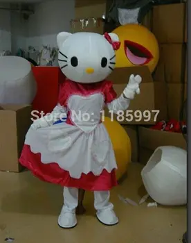 

HOT SALE NEW KT Cat Halloween animal Mascot Costume Fancy Dress Animal mascot costume free shipping