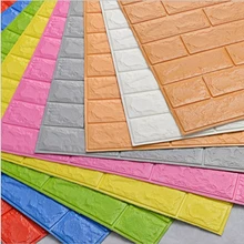 

Safty Home Decor Wallpaper DIY Wall Decor Brick Living Room Kids Bedroom Decorative Sticker 70x77cm PE Foam 3D Wall Stickers