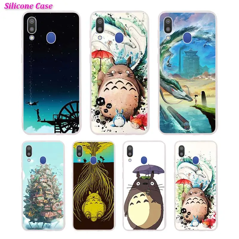 

Silicone Phone Case neighbor Totoro Printing for Samsung Galaxy A70 A50 A40 A30 Phone bag Cover