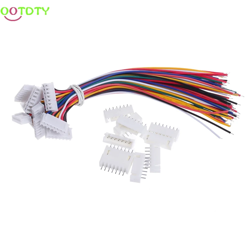 10Pcs 7S1P 150MM Lipo Battery Balance Charger Connector Adapter Plug Cable Wire