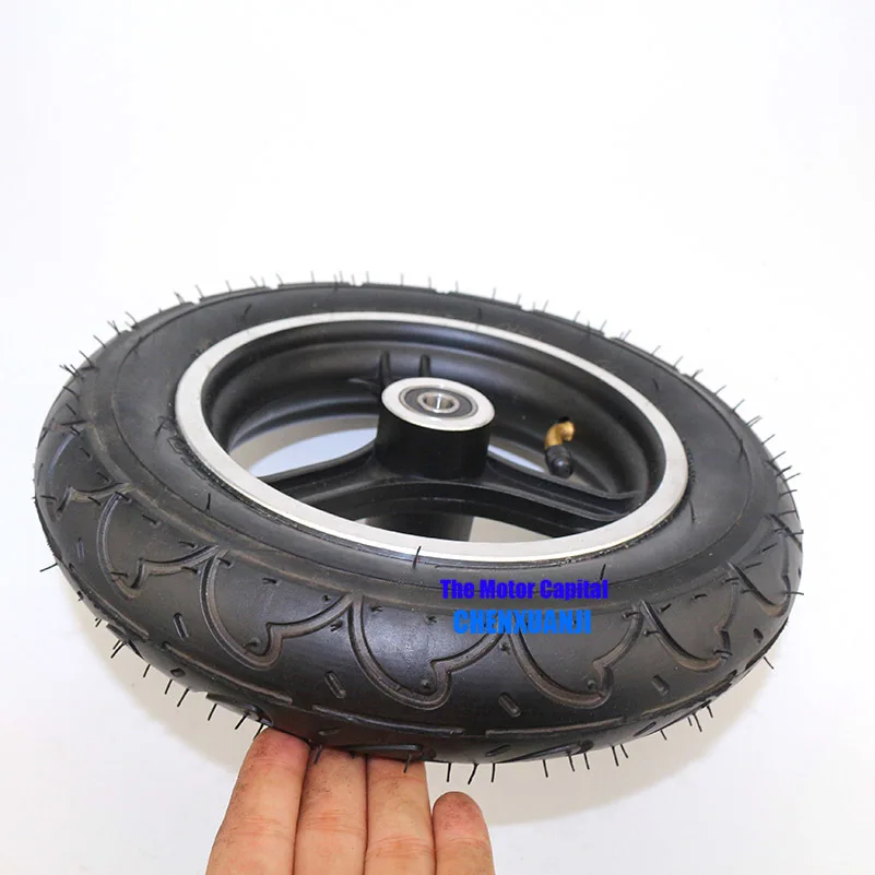 

High performance 10inch tire wheel 10x2 tyre inner and outer tire aluminum rims hub for electric scooter balancing car