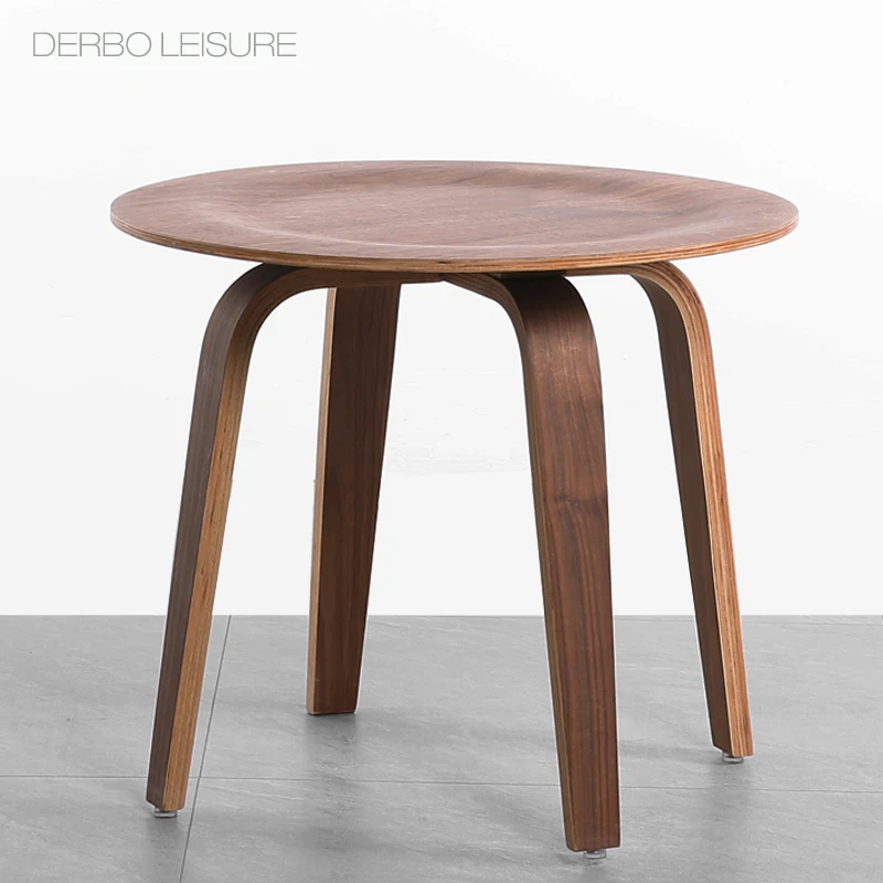 

Modern Classic Design Plywood Solid ash Wood Veneer Loft Sofa Corner Side Table fashion popular living room modern furniture 1PC