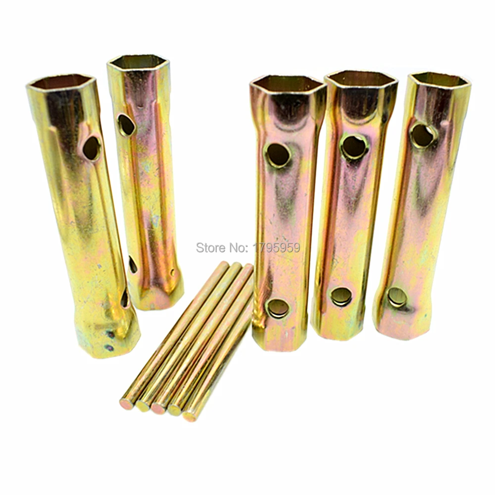 5pc Tubular Box Spanner 18mm 21mm Spark Plug Wrench Double Ended Hex