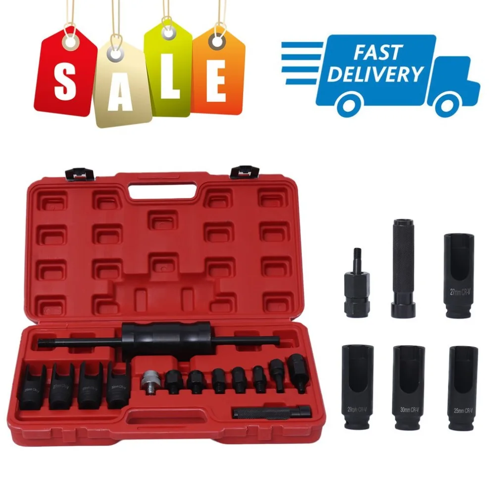 

14Pcs Injector Puller Extractor Kit Engine Service Tool Fuel Injector Puller Diesel Common Rail For Bosch For Delphi ForSiemens