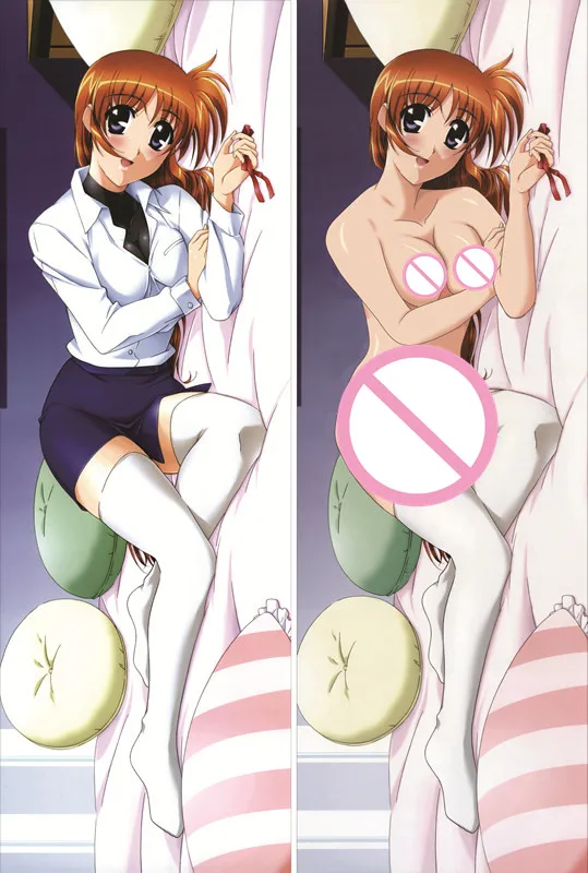 MMF Magical Girl Lyrical Nanoha Innocents manga key roles Takamachi наволочка для подушки Dakimakura|Наволочка| |