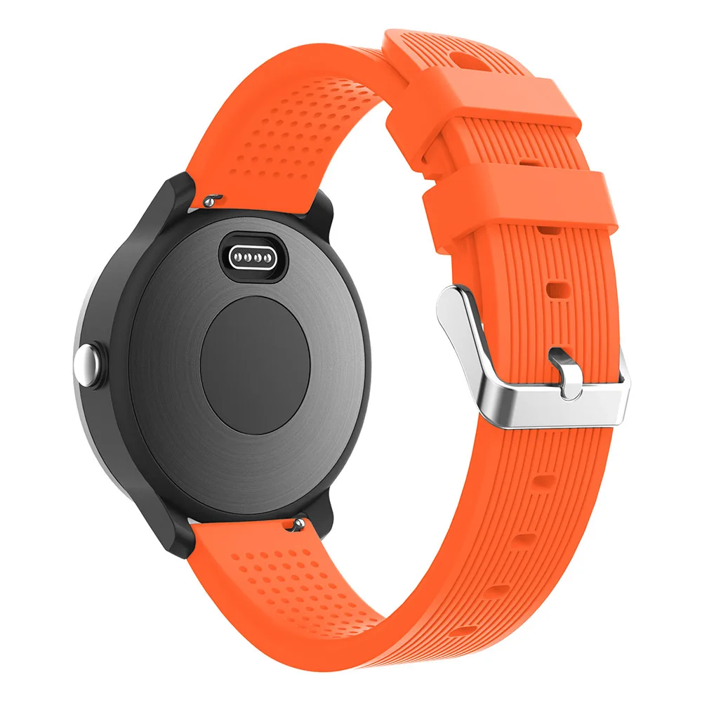 Мягкий силиконовый сменный ремешок для Garmin Vivoactive3 3 Vivomove HR, умный Браслет для Forerunner 645, музыкальный ремешок в полоску