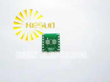 

FREE SHIPPING 20PCS TSSOP14 SSOP14 MSOP14 SOP14 TURN DIP14 14pin IC adapter Socket / Adapter plate PCB Suitable for IC socket