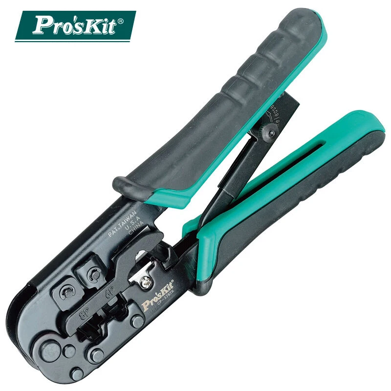 

Brand Pro'skit Multifunctional 4P / 6P / 8P network crimping pliers Cable wire Stripping, Cutting and Crimping tools