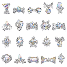 100PCS/Lot Clear AB Crystal Rhinestones Alloy Glitter Glass Stone Nail Art Glass Crystal Rhinestone 3D Nail Art Charm JC(01-20) 100PCS/Lot Clear AB Crystal Rhinestones Alloy Glitter Glass Stone Nail Art Glass Crystal Rhinestone 3D Nail Art Charm JC(01-20)