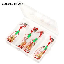 DAGEZI Высокое качество взрыв захвата off углеродное Сталь острый Рыболовный крючок 4 шт./компл. эксплозионные Крючки рыболовные снасти 13-29