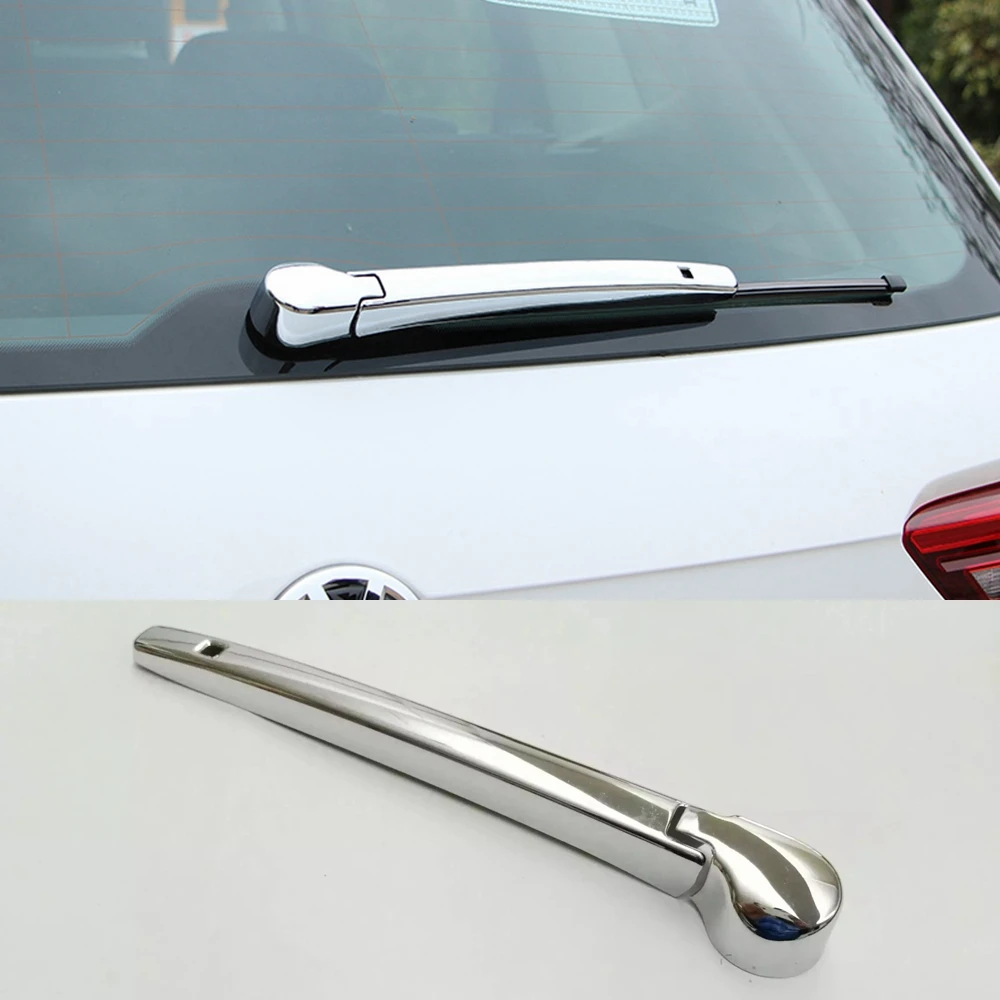 MONTFORD ABS Chrome Rear Window Wiper Cover Trims Windscreen Wipers Decoration 2Pcs For