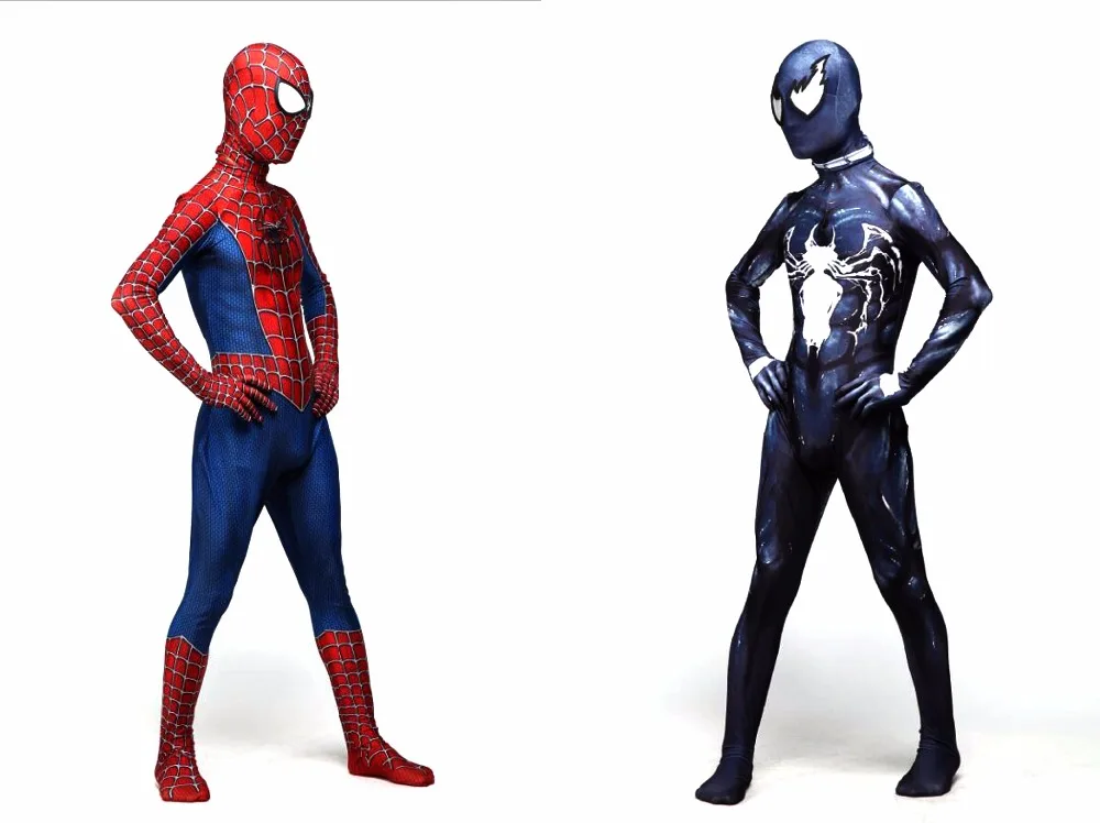 Костюм Веном персонализированный костюм для косплея Symbiote с 3D принтом зентай