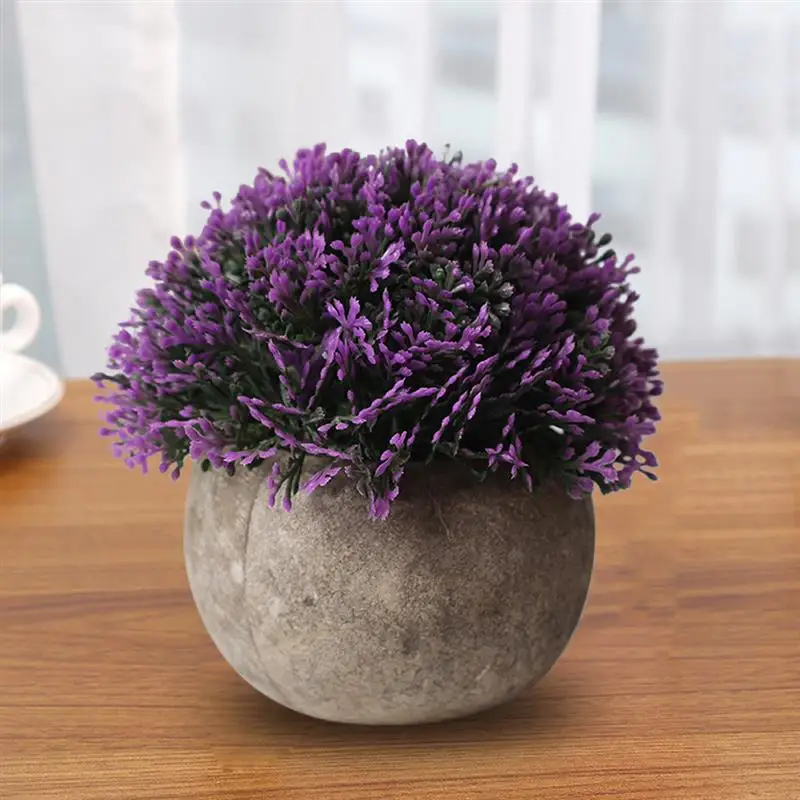 Artificial Plant Vintage Plastic Potted Green Fake Plant Decor Plant Artificial Planters Indoor