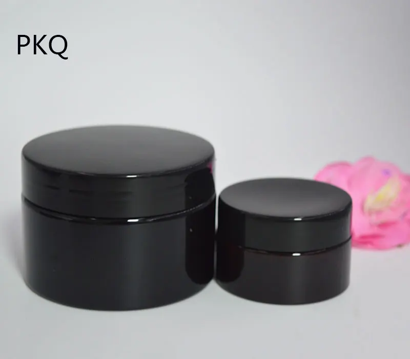 30PCS Black Cosmetics Jar Box Makeup Cream Nail Art Cosmetic Bead