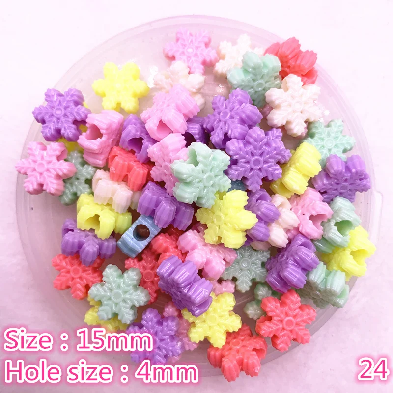 

50pcs/lot Multicolour Acrylic Large Hole Beads for Children Children Beads for Jewelry Making DIY Handmade Bracelets Necklace #V