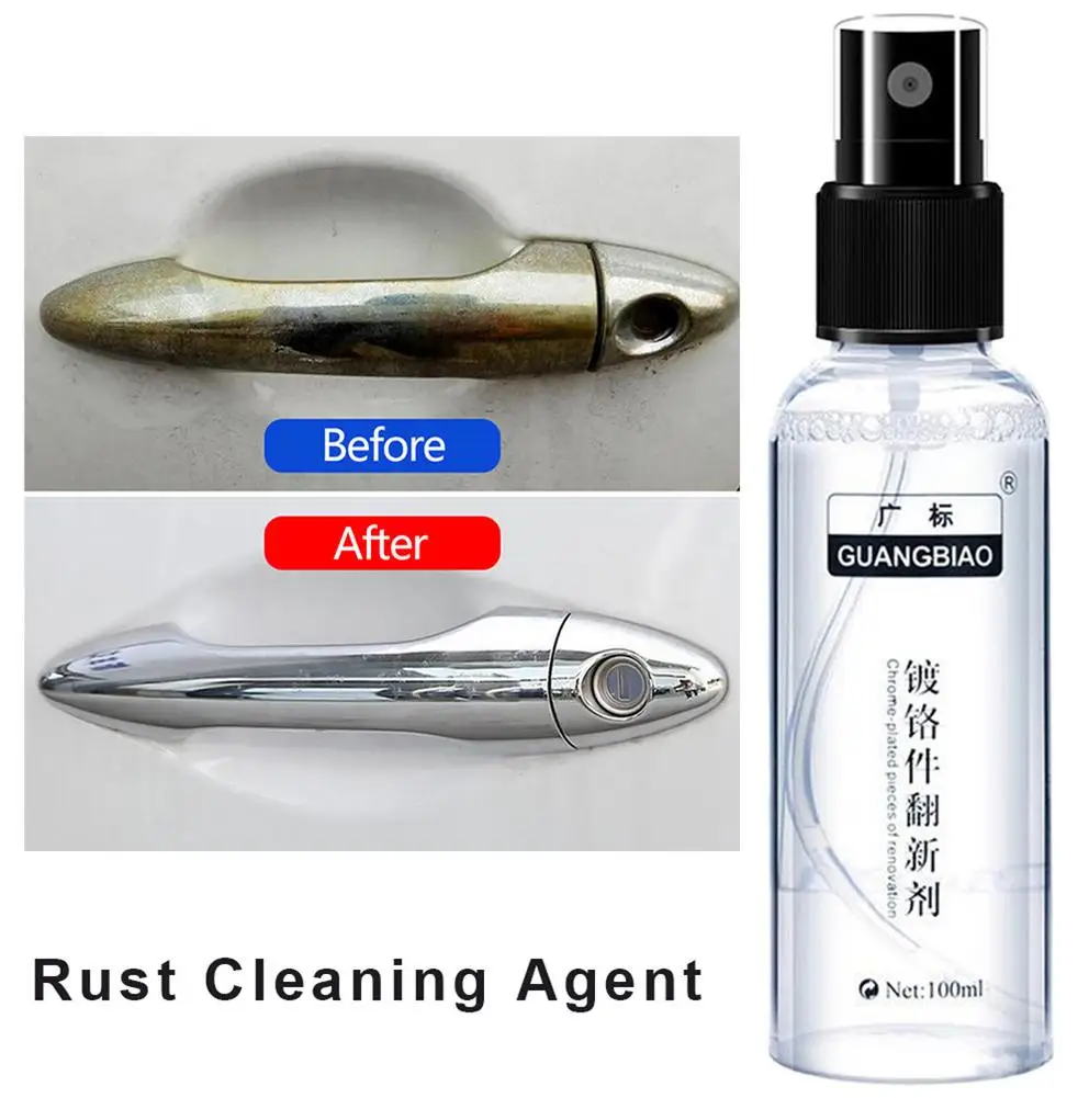 

100mL Anti-rust Paint Rust Cleaning Agent For Auto Houseware And Car LOGO Metal Handle Metal Chrome Car Clean Maintenance Tools
