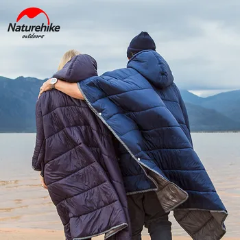 Naturehike Lazy Man Cloak Style Sleeping Bag Unisex Portable Outdoor Waterproof Camping Warm Sleeping Quilt Winter Travel Poncho 6