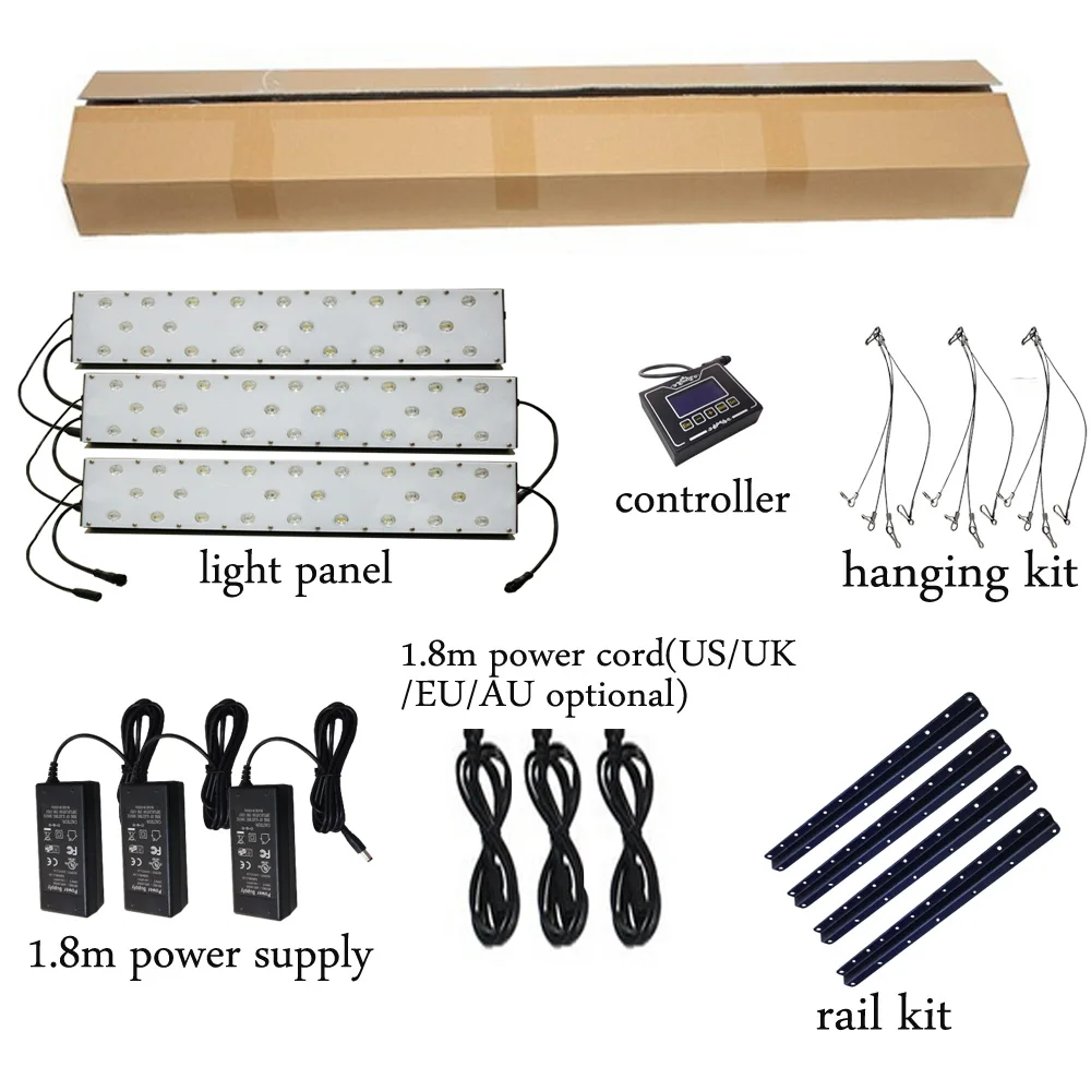 DSunY 3 шт. Аква Dimmable светодио дный спектр расти Fish Tank рифовый свет аквариум
