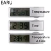 Mini estación meteorológica termómetro Digital para coche termostato temporizador reloj instrumentos de temperatura Sensor de pared medidor pantalla LCD ► Foto 2/6