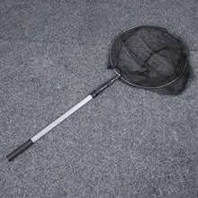 سبائك الألومنيوم 170 سنتيمتر قابل للسحب الصيد صافي تصغير طوي شبكة أرضية القطب للطي شبكة أرضية يطير الصيد معالجة السلطعون(China)