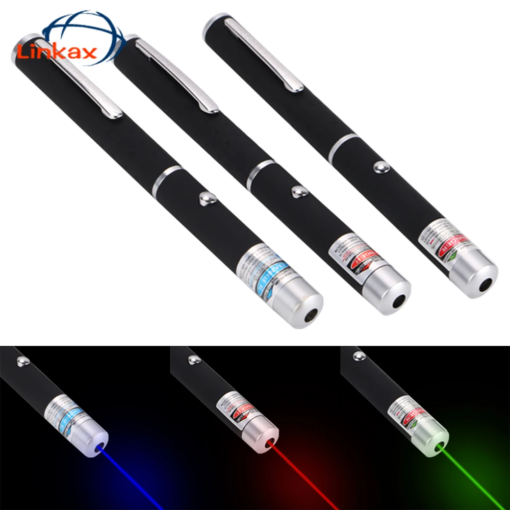 

Linkax Green Red Blue Visible Light Lazer 532NM-405NM 5mw Beam Ray Laser Pointer