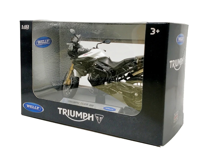 Welly 1:18 Triumph Tiger 800 литой мотоцикл