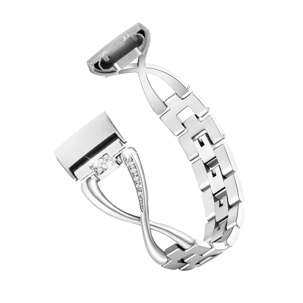 KINGBEIKE 5 Colors Stainless Steel Watch Band For Fitbit Charge 3 Watchband Replace Wristwatch Bracelet Strap New Style