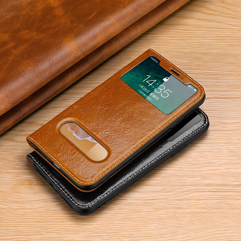 

CYBORIS For Iphone 6/Iphone 6P/Iphone 7/Iphone 7P Cover Luxury Genuine Leather Case fitted Cover For Iphone 8/8P/x Stand Hosing