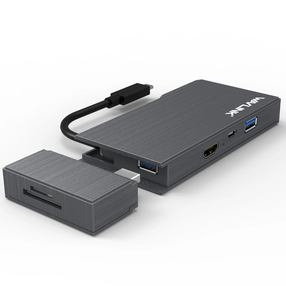 USB C концентратор 3 1 Type мини Док станция usb хаб 4K видео HDMI Ethnernet Rj45 кабель SD/TF