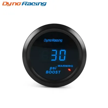 

Dynoracing 2'' 52MM Turbo Boost gauge -14~30PSI Blue Digital Led Turbo Boost Meter sensor BX101461