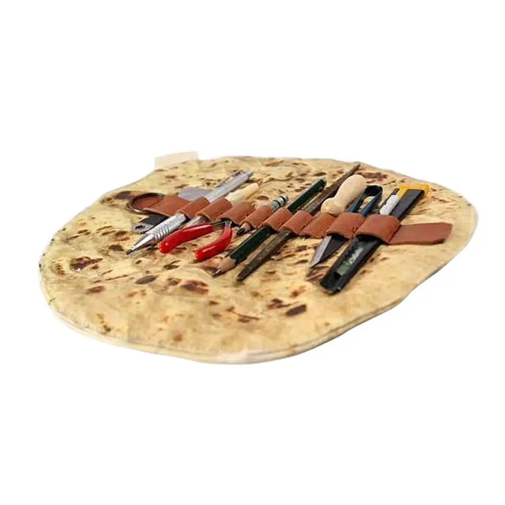  Funny Pencil Case Burrito Storage Bag Simulation Burrito Tortilla Roll School Supplies Spoof Pen Po