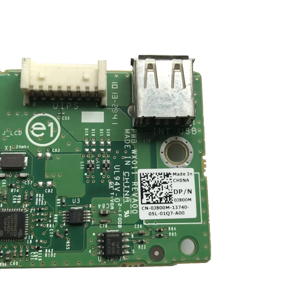 Sukvas Original for DELL POWEREDGE R710 USB VGA IO Control Panel Board WX011 CN-0J800M 0J800M J800M 100% Tested Cable Length: Other Sukvas Original for DELL POWEREDGE R710 USB VGA IO Control Panel Board WX011 CN-0J800M 0J800M J800M 100% Tested Cable Length: Other
