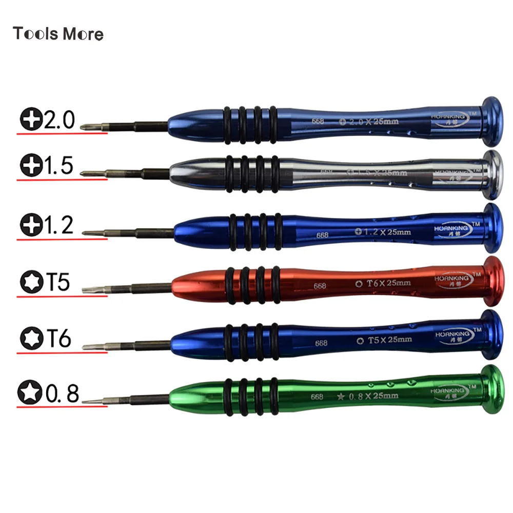 5 Point 1 8 Phillips TorxT2 T5 T6 Набор прецизионных отверток для iPhone сотовых телефонов