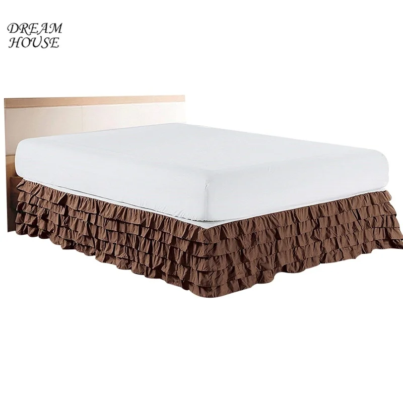 High Quality Soft Bed Skirt for Home Hotel Elastic Home Bedroom Bed