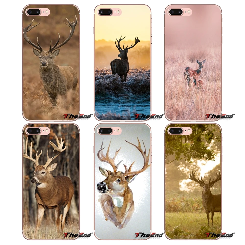 Аксессуары чехлы для телефонов iPhone X 4 4S 5 5S 5C SE 6 6S 7 8 Plus Samsung Galaxy J1 J3 J5 J7 A3 A5 2016 2017 Deer