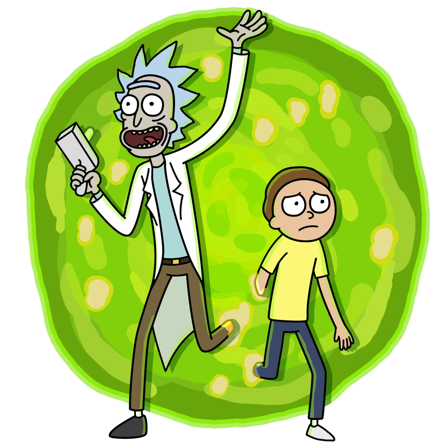 Все персонажи рик и морти на одной картинке