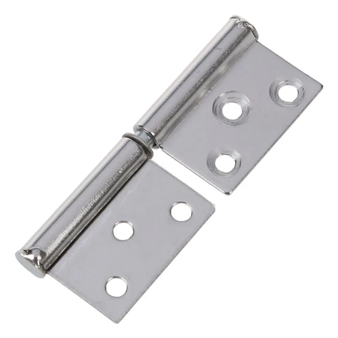 2pcs Silver Tone Stainless Steel Window Flag Door Hinges 6.1cmin Door