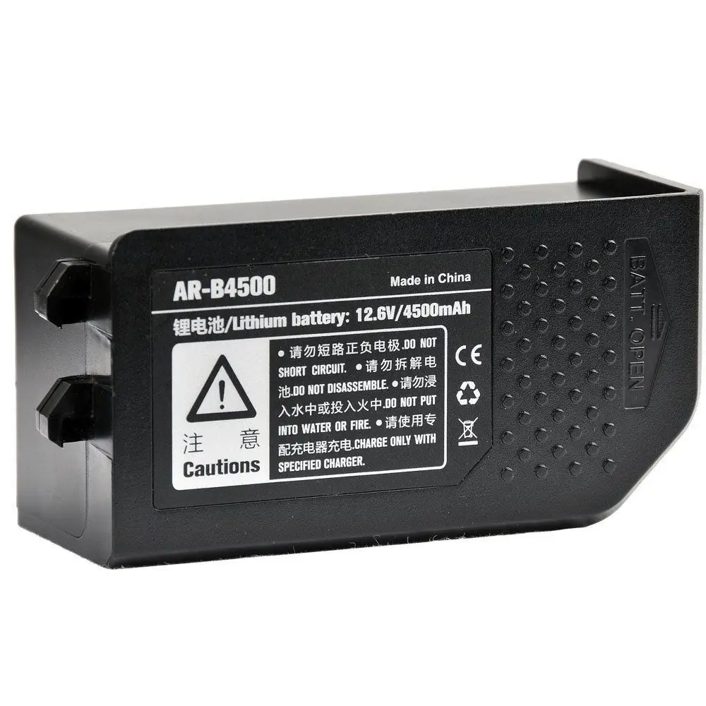 Оригинальный литий ионный аккумулятор Godox AR400 12 6 В 4500mA для кольцевой вспышки в