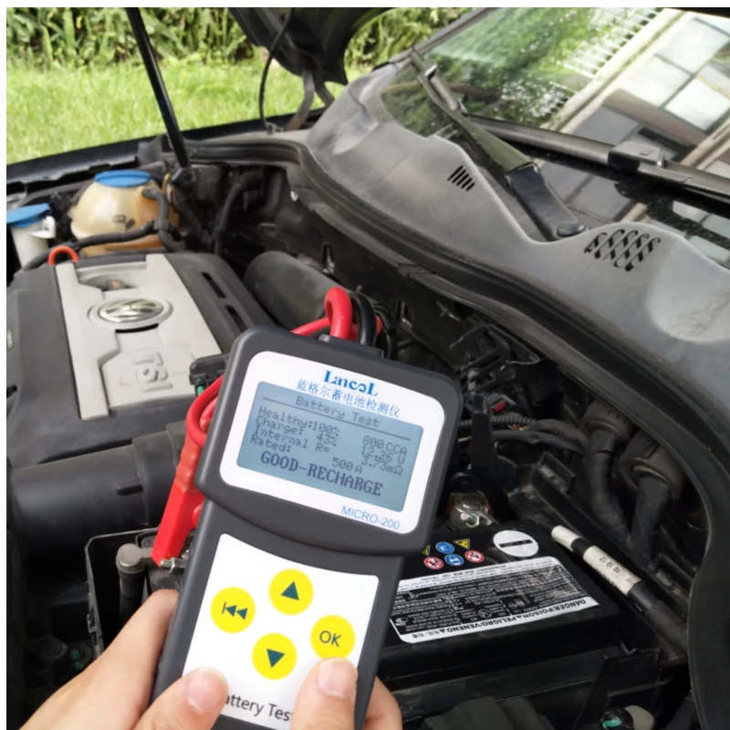 preço Original Auto Testador de Bateria de 12 V Do Carro Automotive Battery Analyzer Multi Idioma Espanhol Russo