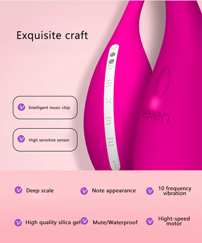 Leten Silicone Mini G-spot Bullet Vibrator Massager Rechargeable Wireless Nipple Clit Vibrators Erotic Toys Sex Machine For Men 9