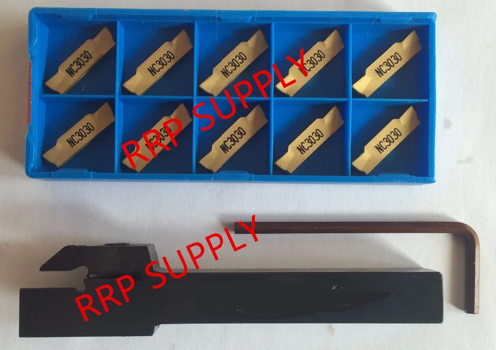 

1pc MGEHR1212-1.5/2/3 cutter+10pcs MGMN150-G/200-G/300-M NC3030 inserts, to cut steel and stainless steel