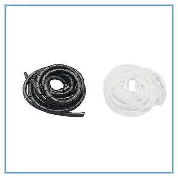 

Black or White 4/6/8/10mm spiral bands Cable casing Cable Sleeves Winding pipe