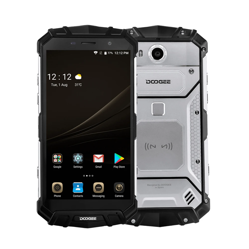 2018 NEW DOOGEE S60 Lite IP68 Wireless Charge Smartphone 5580mAh 12V2A Quick Charge 16.0MP 5.2'' FHD MTK6750T Octa Core 4GB 32GB