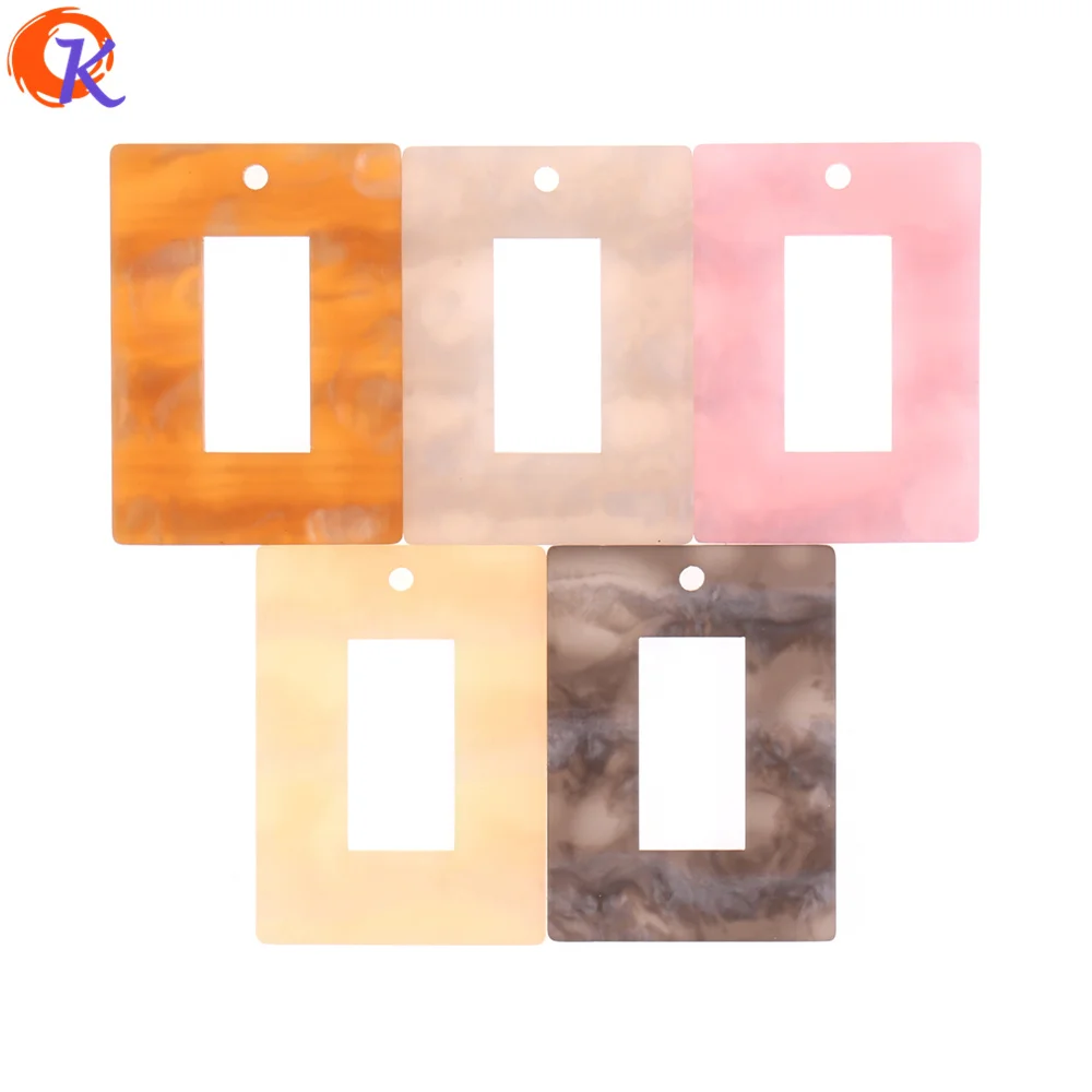 

Cordial Design 50Pcs 25*35MM Jewelry Making/Hand Made/Rubber Mable Effect/Rectangle Shape/DIY Accessories/Earring Findings