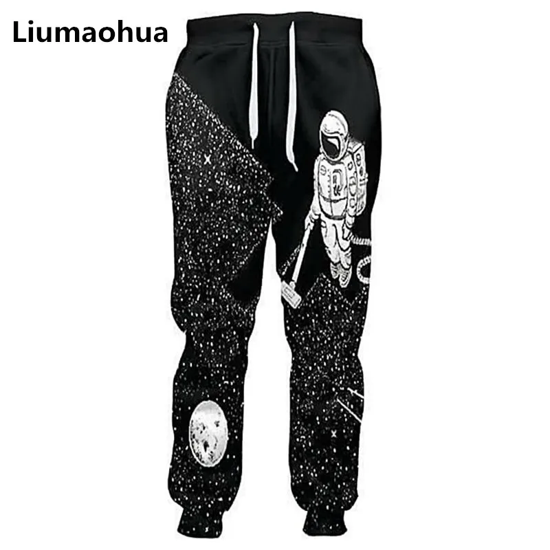 Новые Pantaloni Uomo Versando в Cielo Notturno Stellato per Riempire Il Galaxy Bicchiere Di Latte 3d Stampa Pantaloni|Повседневные