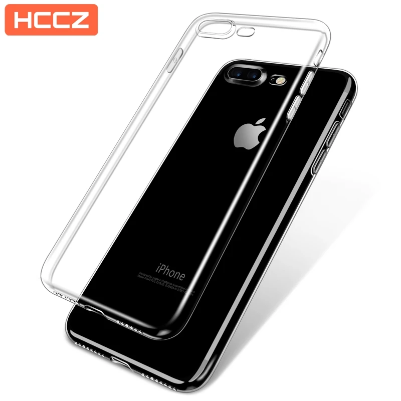 

HCCZ for Apple iPhone 6s 6 7 Plus High quality Transparent Silicone soft case for iPhone X 5s 5 SE Elegance Stylish Phone case