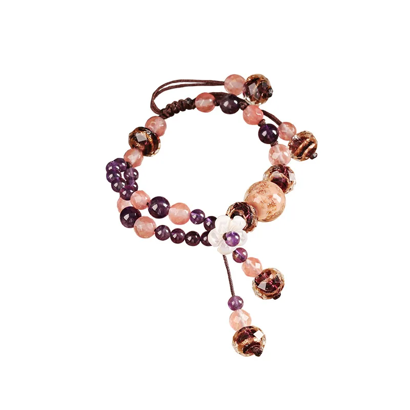 Винтажные браслеты виноградного цвета браслеты и браслеты керамическая дружба свежий изящный браслет для женщин ювелирные изделия Регулируемый подарок