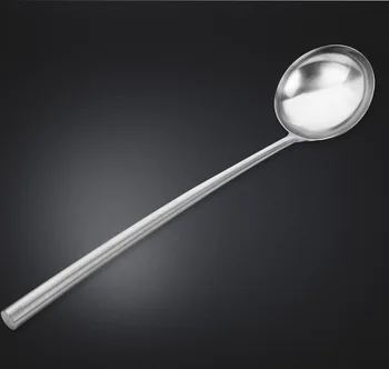 

1PC 43cm Long Handle Soup Ladle Spoon Stainless Steel Spatula Sauces Spoon Tableware Kitchen Cooking Utensils Tool KX 230