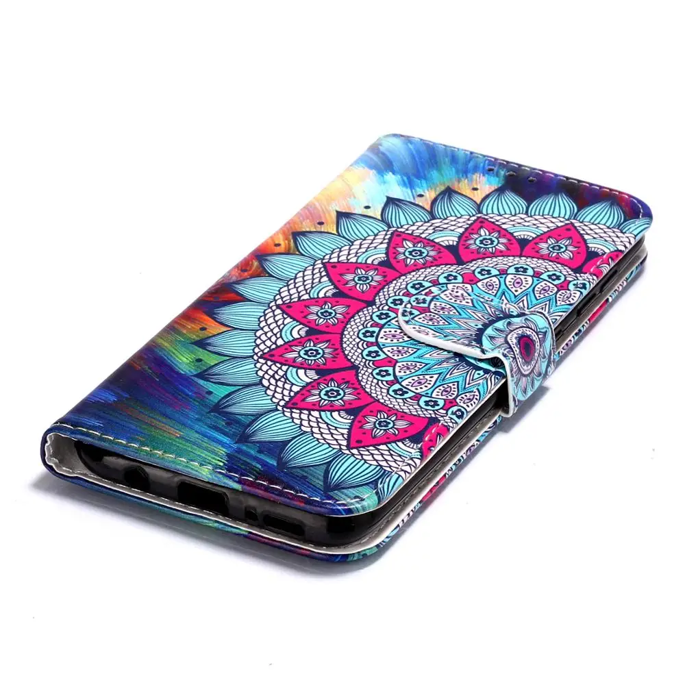 

Light Oil Painting Flower Book Wallet Flip Leather Cover Soft Case For Samsung Galaxy A20 A30 A40 A50 A60 A70 A20E Capa Funda